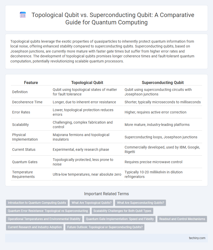 Topological Qubit vs. Superconducting Qubit: A Comparative Guide for Quantum Computing