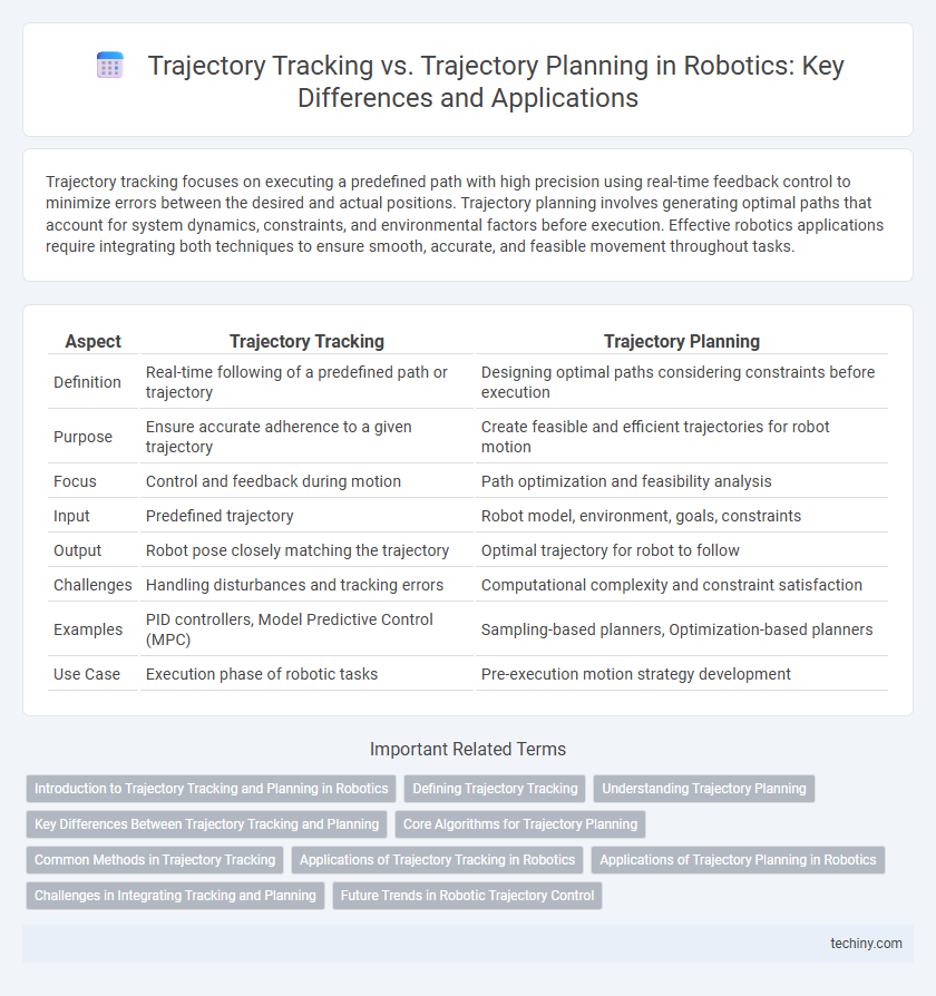 Trajectory Tracking vs. Trajectory Planning in Robotics: Key Differences and Applications