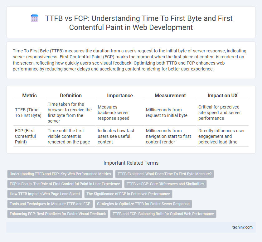 TTFB vs FCP: Understanding Time To First Byte and First Contentful Paint in Web Development