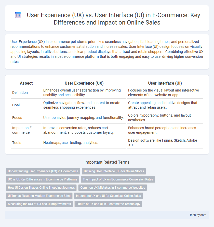 User Experience (UX) vs. User Interface (UI) in E-Commerce: Key Differences and Impact on Online Sales