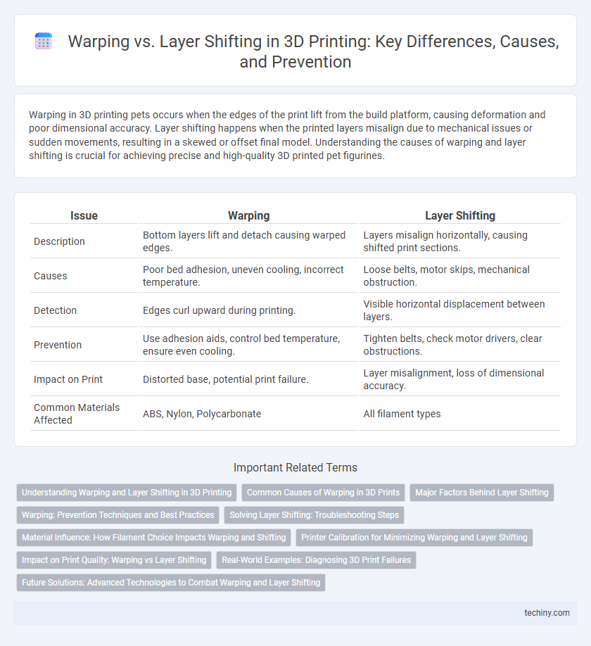 Warping vs. Layer Shifting in 3D Printing: Key Differences, Causes, and Prevention