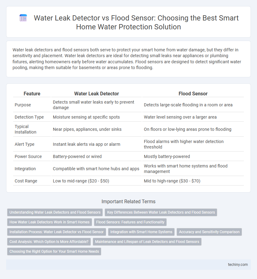 Water Leak Detector vs Flood Sensor: Choosing the Best Smart Home Water Protection Solution