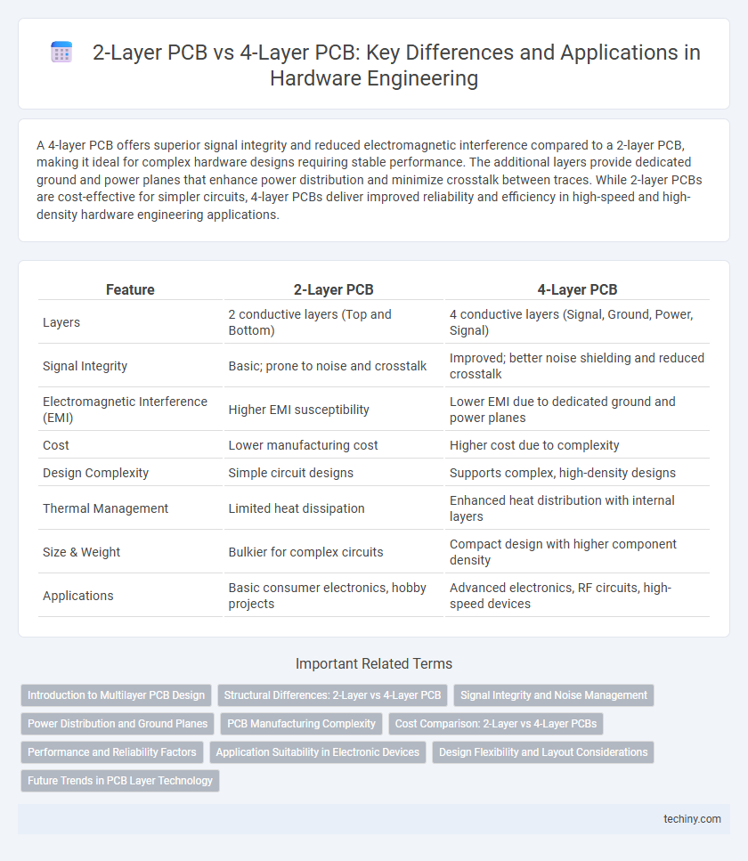 2-Layer PCB vs 4-Layer PCB: Key Differences and Applications in Hardware Engineering