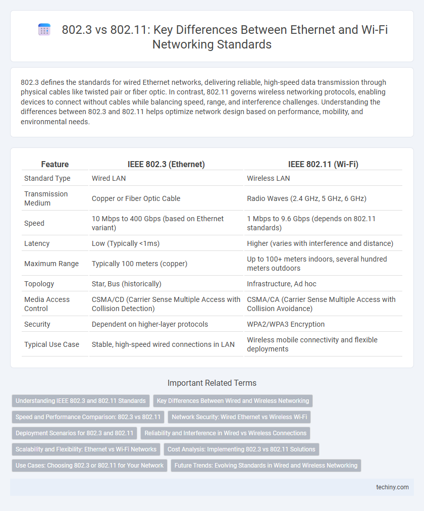 802.3 vs 802.11: Key Differences Between Ethernet and Wi-Fi Networking Standards