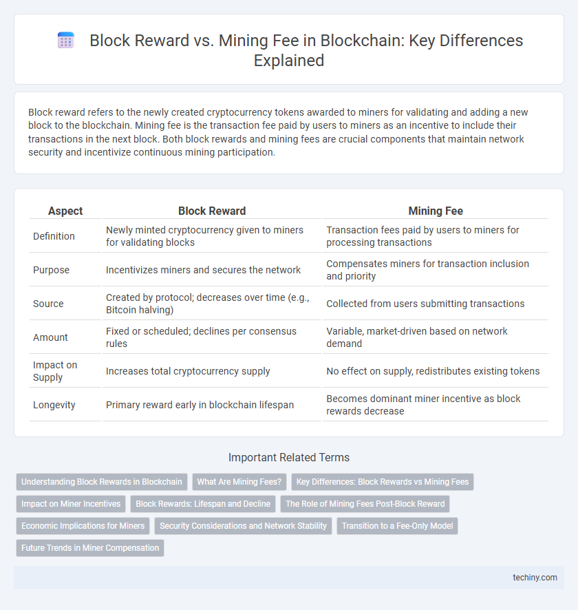 Block Reward vs. Mining Fee in Blockchain: Key Differences Explained