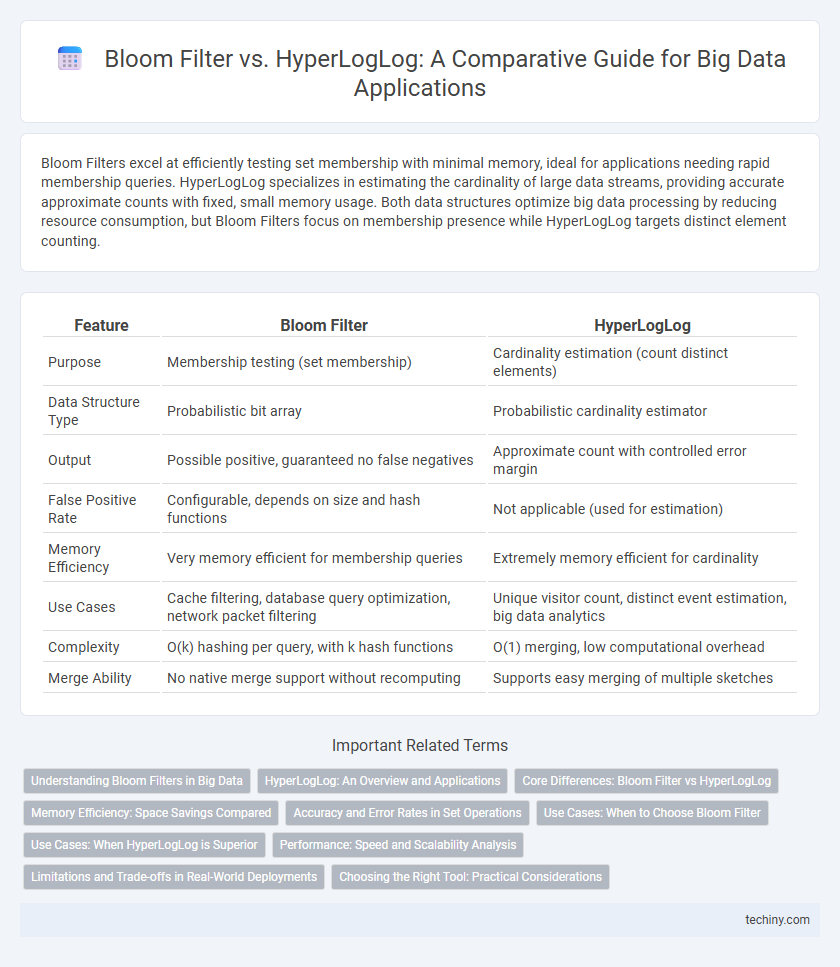 Bloom Filter vs. HyperLogLog: A Comparative Guide for Big Data Applications
