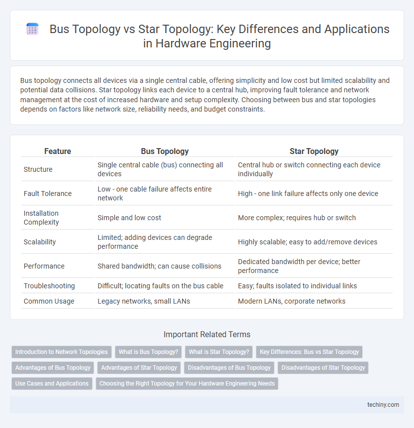 Bus Topology vs Star Topology: Key Differences and Applications in Hardware Engineering