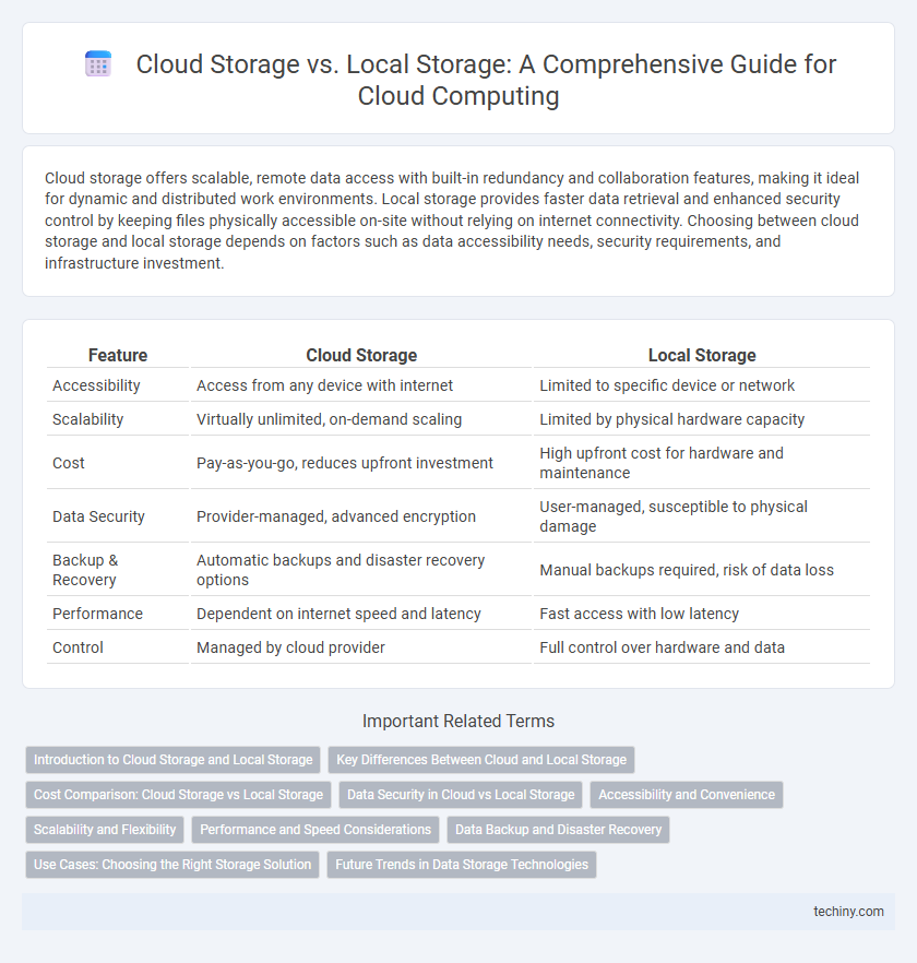 Cloud Storage vs. Local Storage: A Comprehensive Guide for Cloud Computing