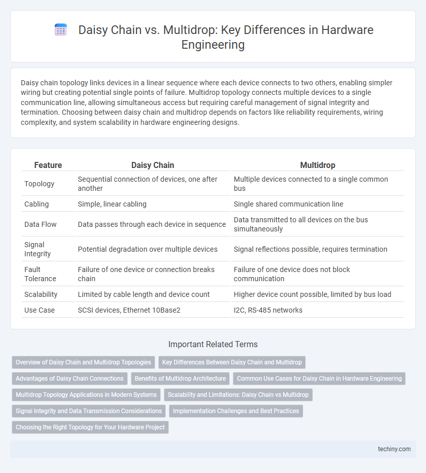 Daisy Chain vs. Multidrop: Key Differences in Hardware Engineering