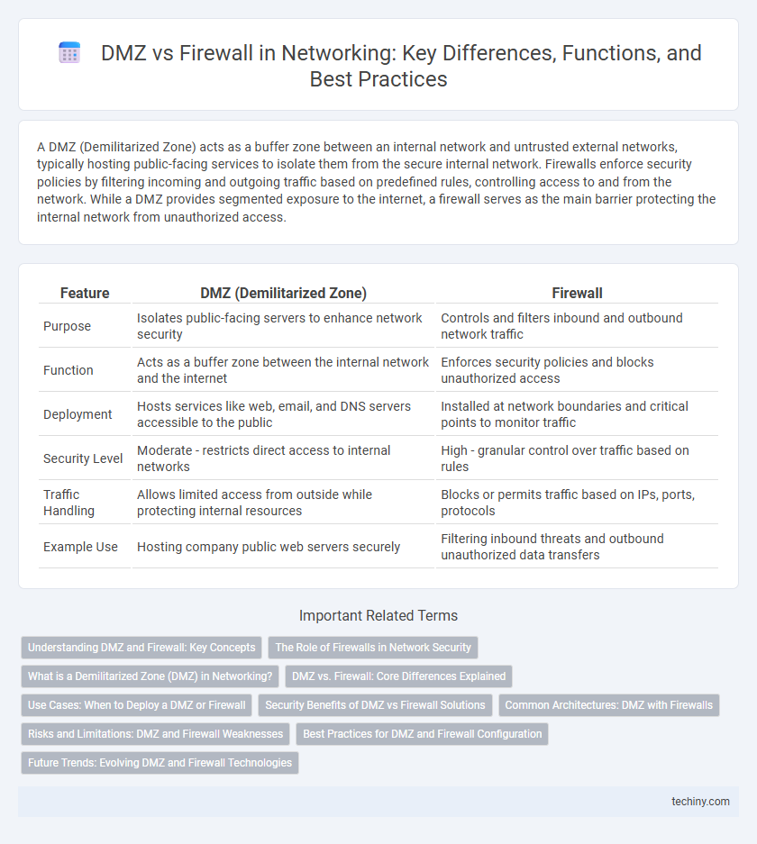 DMZ vs Firewall in Networking: Key Differences, Functions, and Best Practices