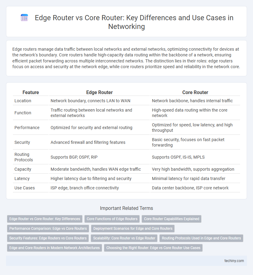Edge Router vs Core Router: Key Differences and Use Cases in Networking
