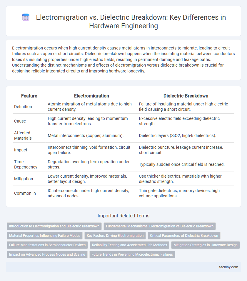 Electromigration vs. Dielectric Breakdown: Key Differences in Hardware Engineering