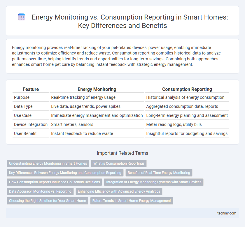 Energy Monitoring vs. Consumption Reporting in Smart Homes: Key Differences and Benefits