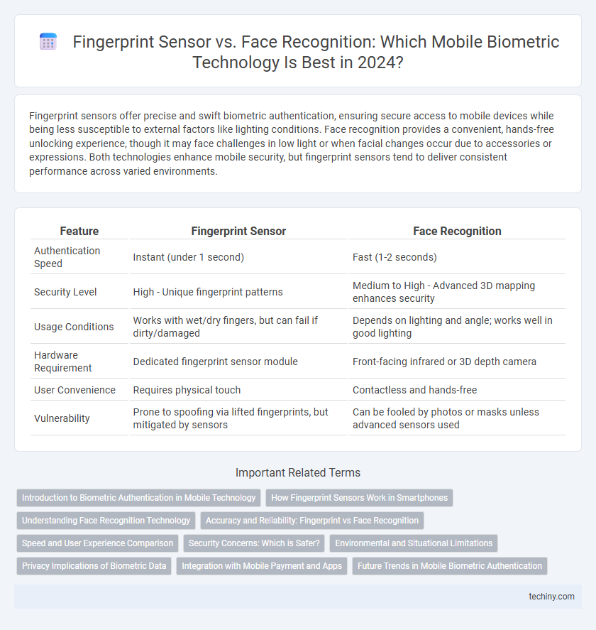 Fingerprint Sensor vs. Face Recognition: Which Mobile Biometric Technology Is Best in 2024?
