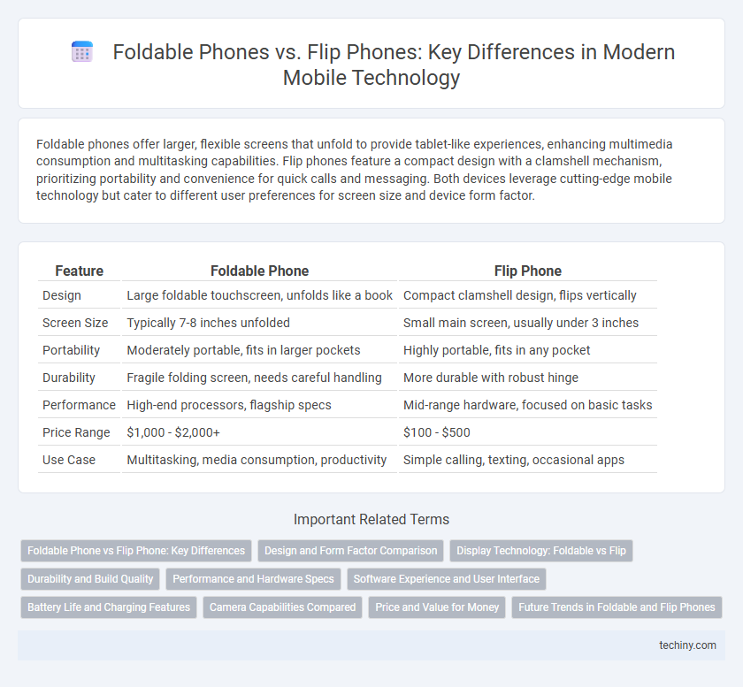 Foldable Phones vs. Flip Phones: Key Differences in Modern Mobile Technology