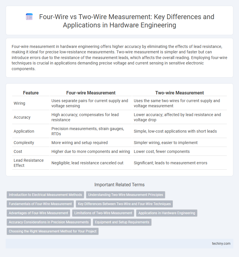Four-Wire vs Two-Wire Measurement: Key Differences and Applications in Hardware Engineering