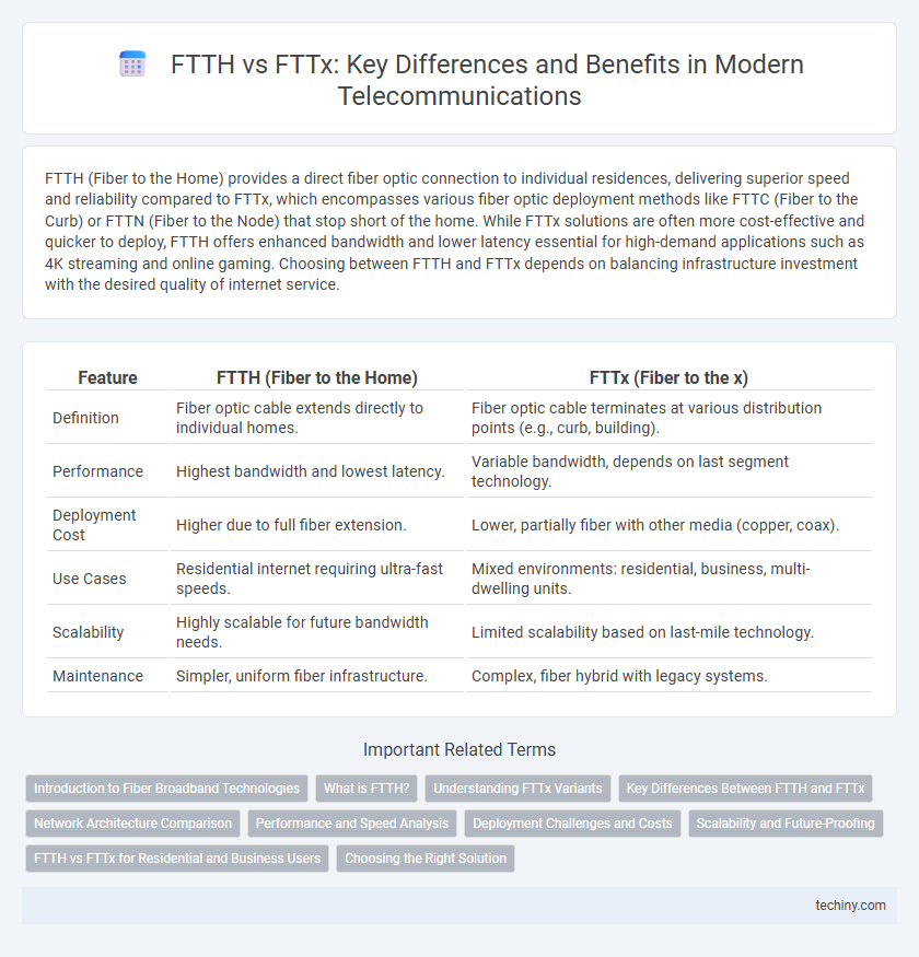 FTTH vs FTTx: Key Differences and Benefits in Modern Telecommunications