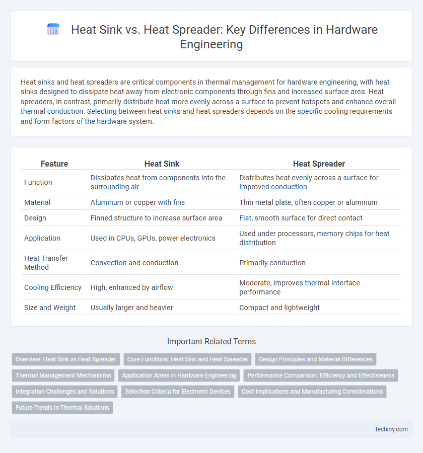 Heat Sink vs. Heat Spreader: Key Differences in Hardware Engineering