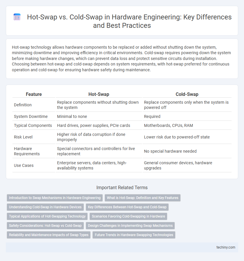 Hot-Swap vs. Cold-Swap in Hardware Engineering: Key Differences and Best Practices