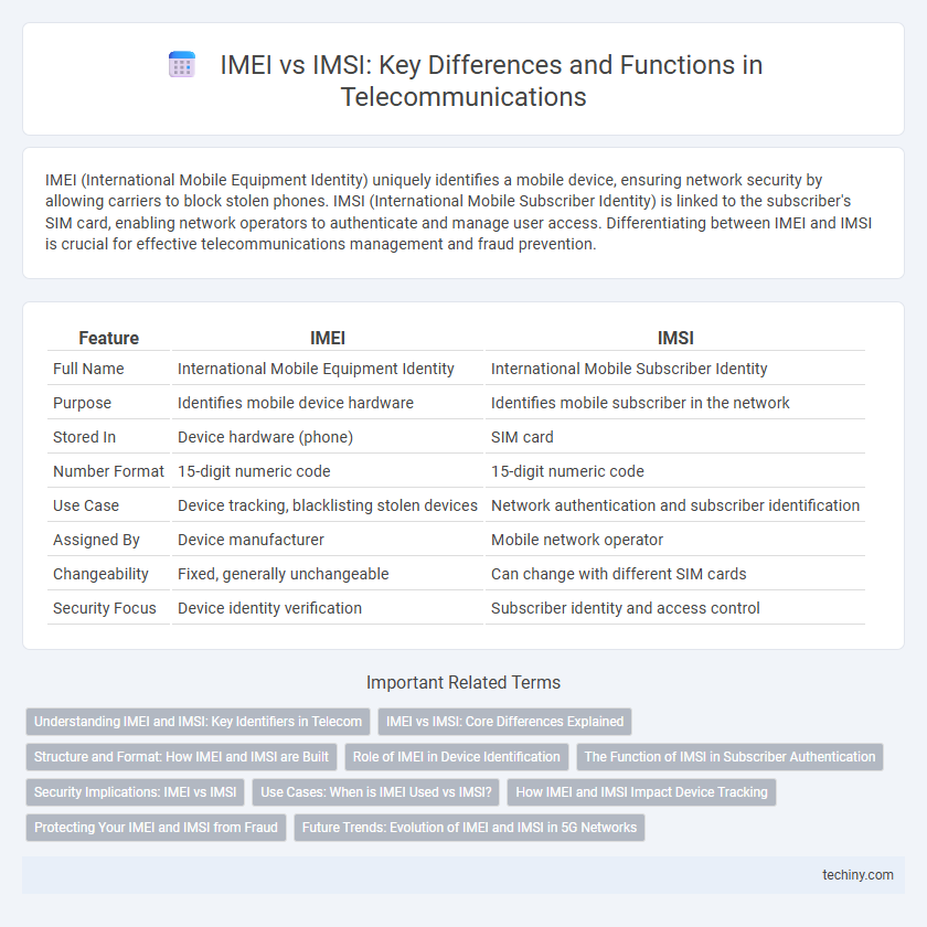 IMEI vs IMSI: Key Differences and Functions in Telecommunications
