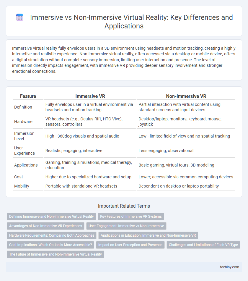 Immersive vs Non-Immersive Virtual Reality: Key Differences and Applications