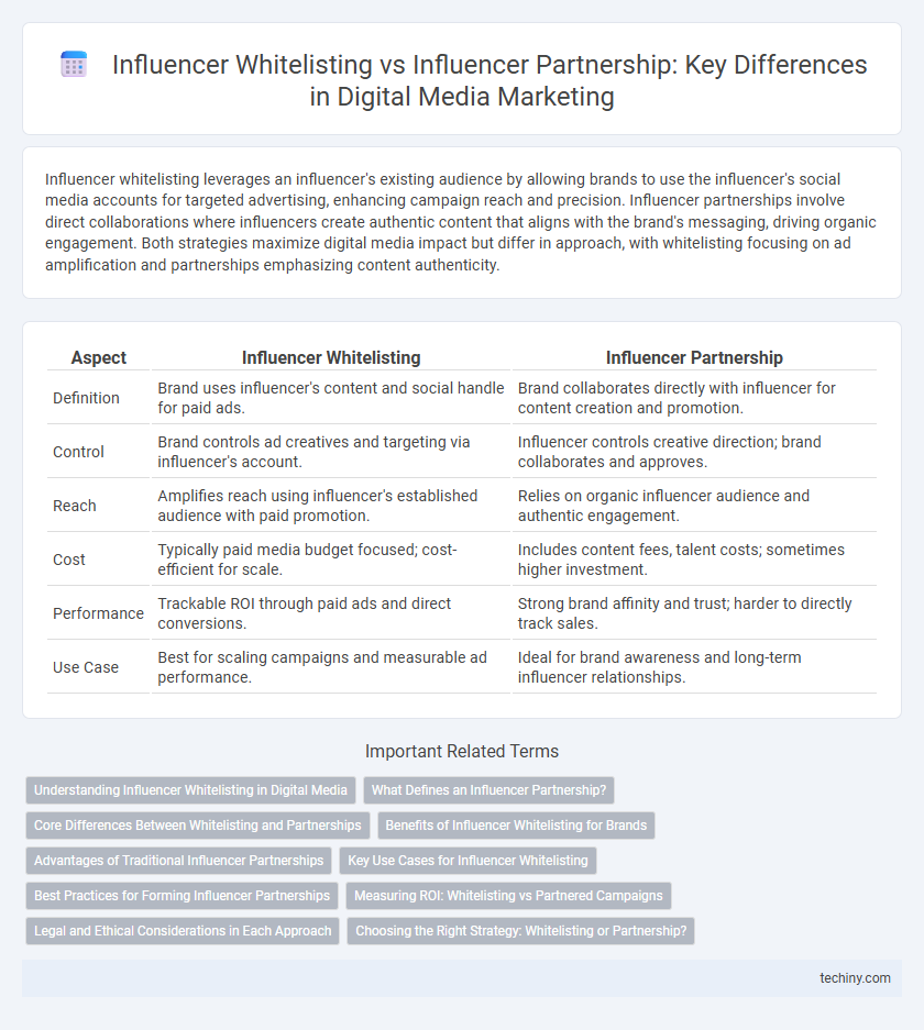 Influencer Whitelisting vs Influencer Partnership: Key Differences in Digital Media Marketing