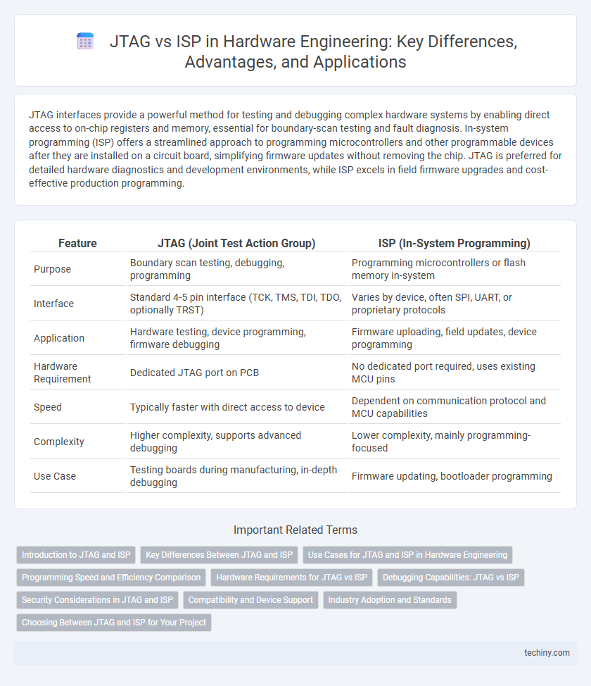 JTAG vs ISP in Hardware Engineering: Key Differences, Advantages, and Applications