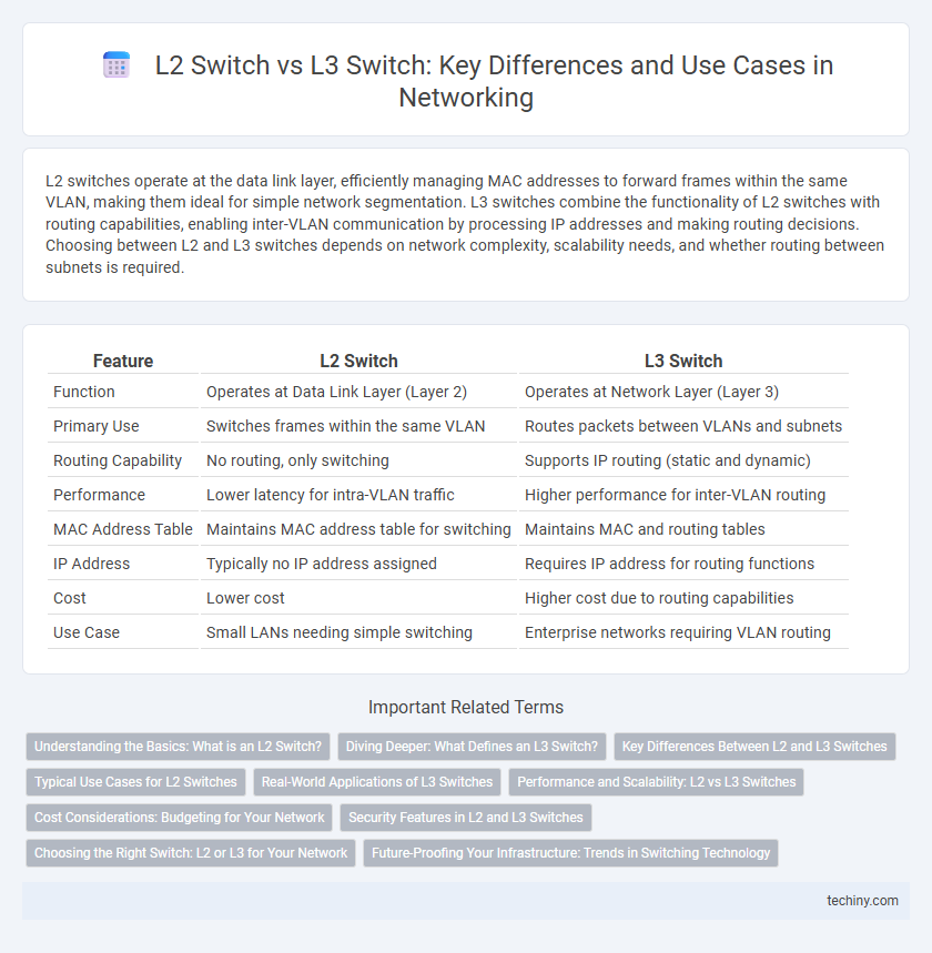 L2 Switch vs L3 Switch: Key Differences and Use Cases in Networking