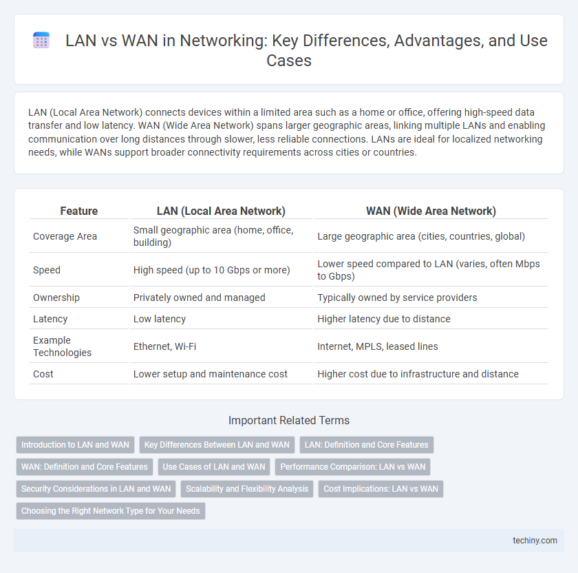 LAN vs WAN in Networking: Key Differences, Advantages, and Use Cases