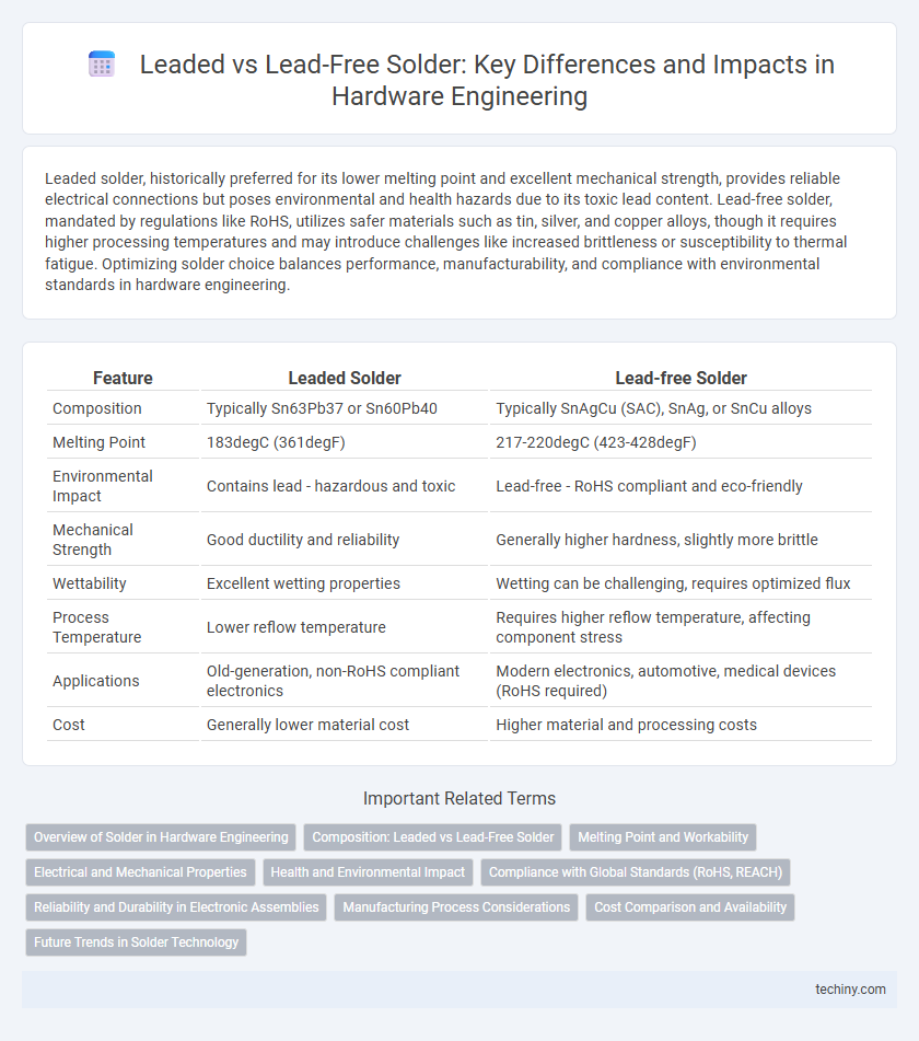 Leaded vs Lead-Free Solder: Key Differences and Impacts in Hardware Engineering