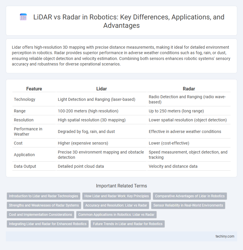 LiDAR vs Radar in Robotics: Key Differences, Applications, and Advantages