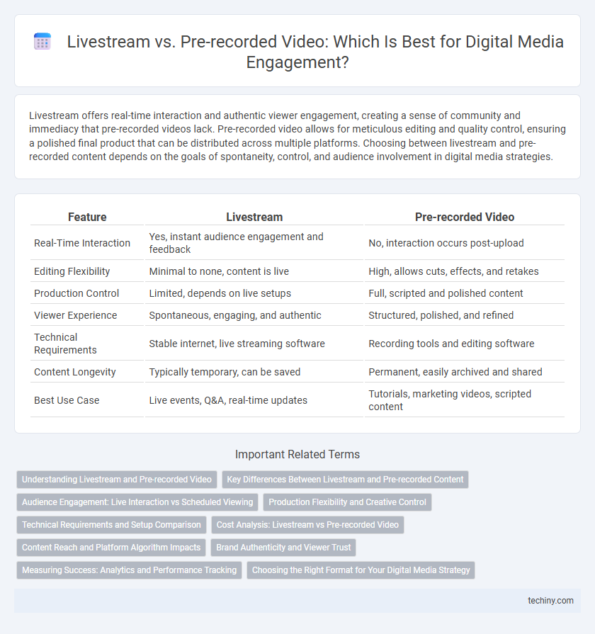 Livestream vs. Pre-recorded Video: Which Is Best for Digital Media Engagement?
