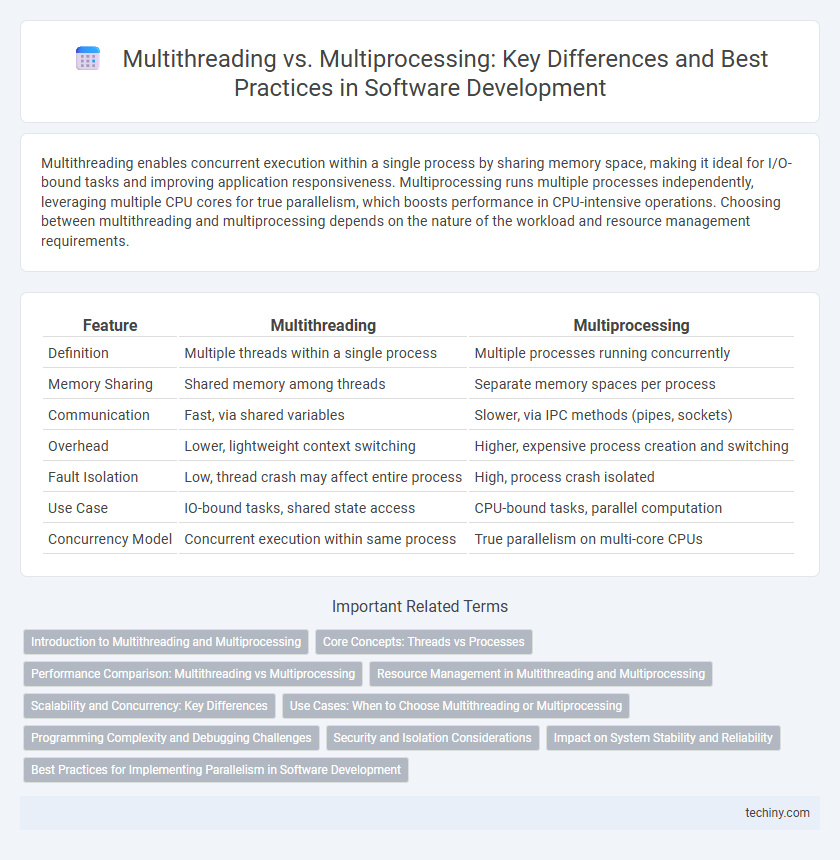 Multithreading vs. Multiprocessing: Key Differences and Best Practices in Software Development