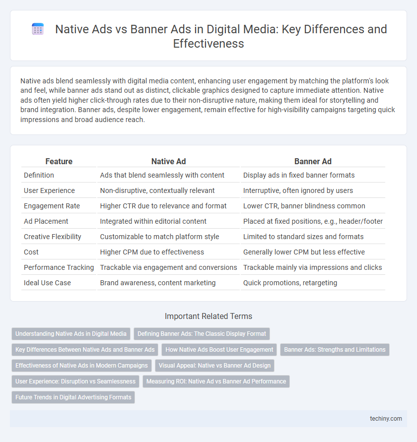 Native Ads vs Banner Ads in Digital Media: Key Differences and Effectiveness