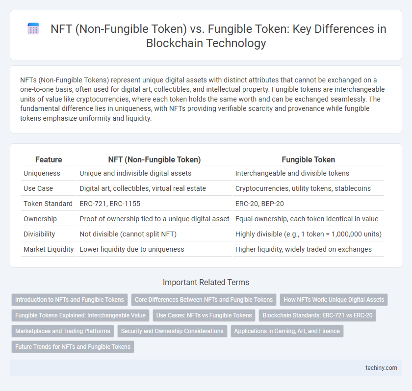 NFT (Non-Fungible Token) vs. Fungible Token: Key Differences in Blockchain Technology