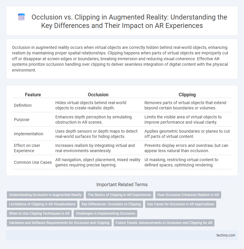 Occlusion vs. Clipping in Augmented Reality: Understanding the Key Differences and Their Impact on AR Experiences