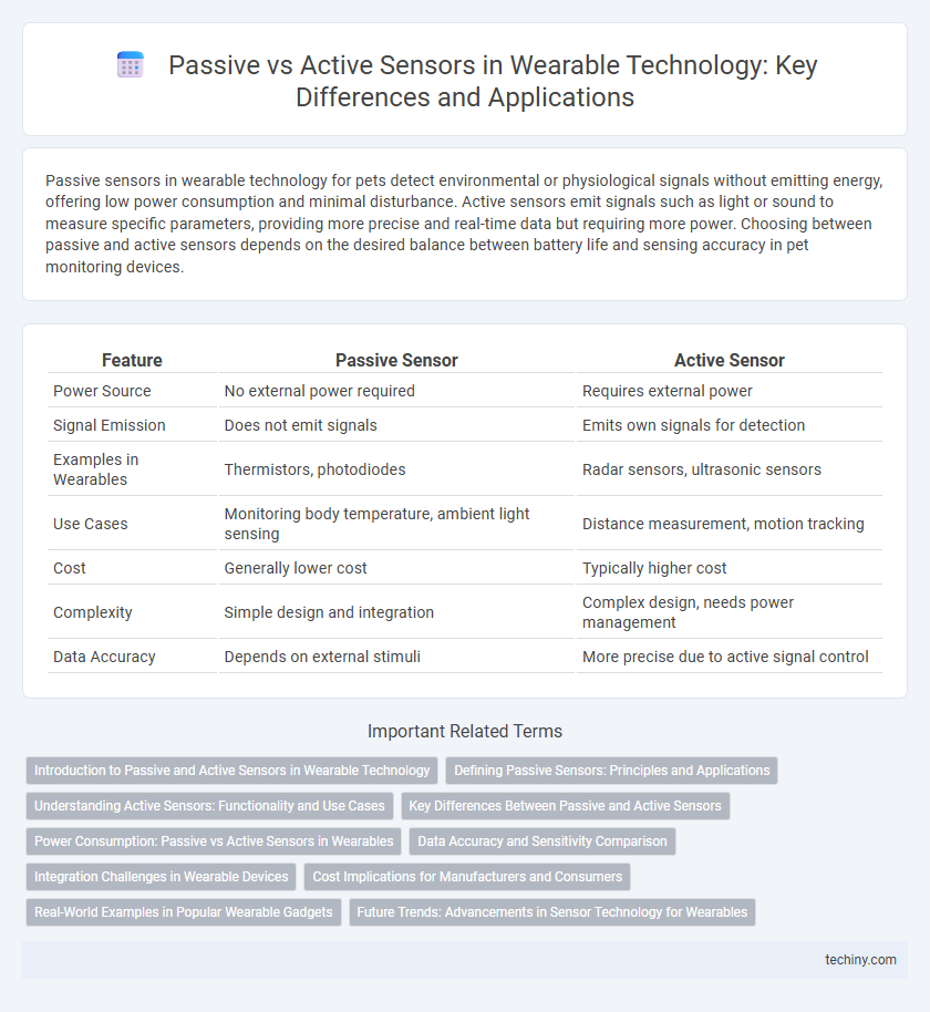Passive vs Active Sensors in Wearable Technology: Key Differences and Applications