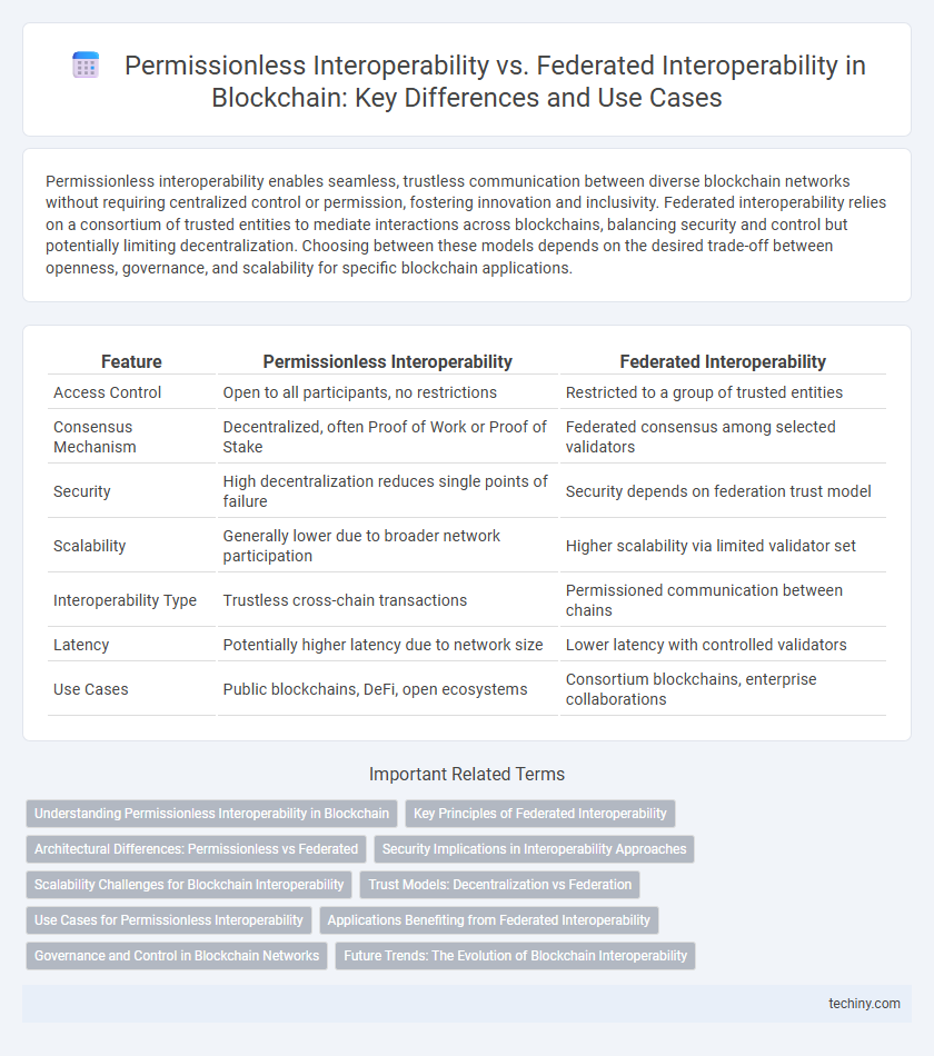 Permissionless Interoperability vs. Federated Interoperability in Blockchain: Key Differences and Use Cases
