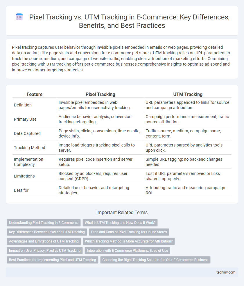 Pixel Tracking vs. UTM Tracking in E-Commerce: Key Differences, Benefits, and Best Practices