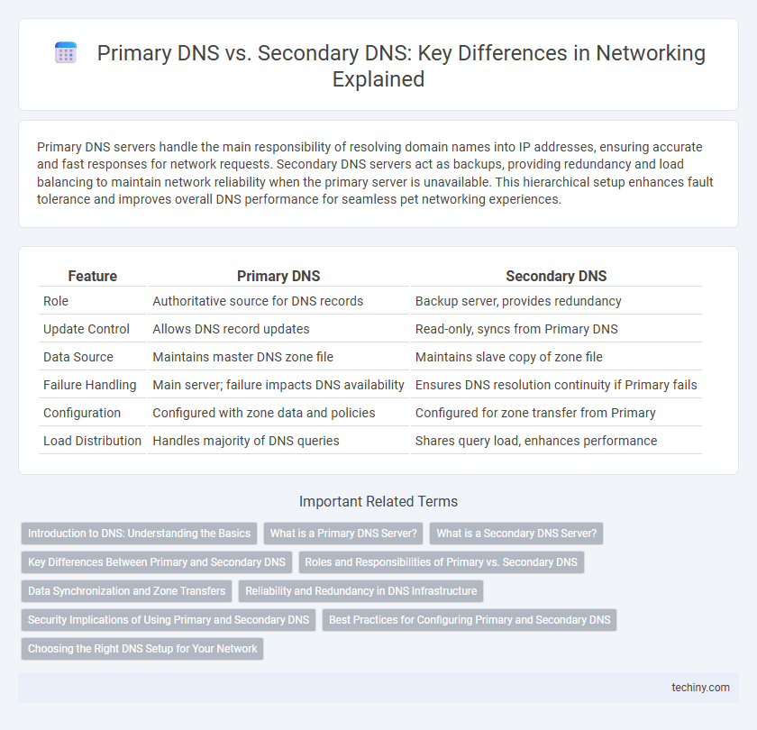 Primary DNS vs. Secondary DNS: Key Differences in Networking Explained