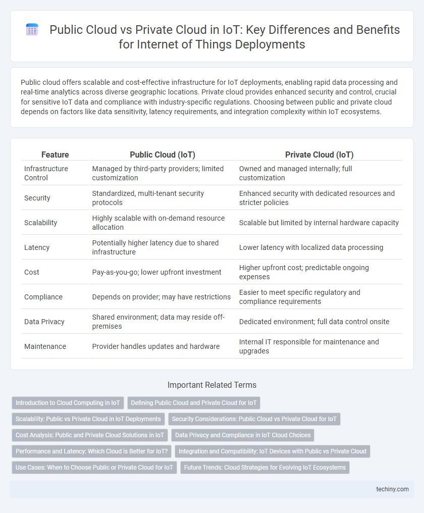 Public Cloud vs Private Cloud in IoT: Key Differences and Benefits for Internet of Things Deployments