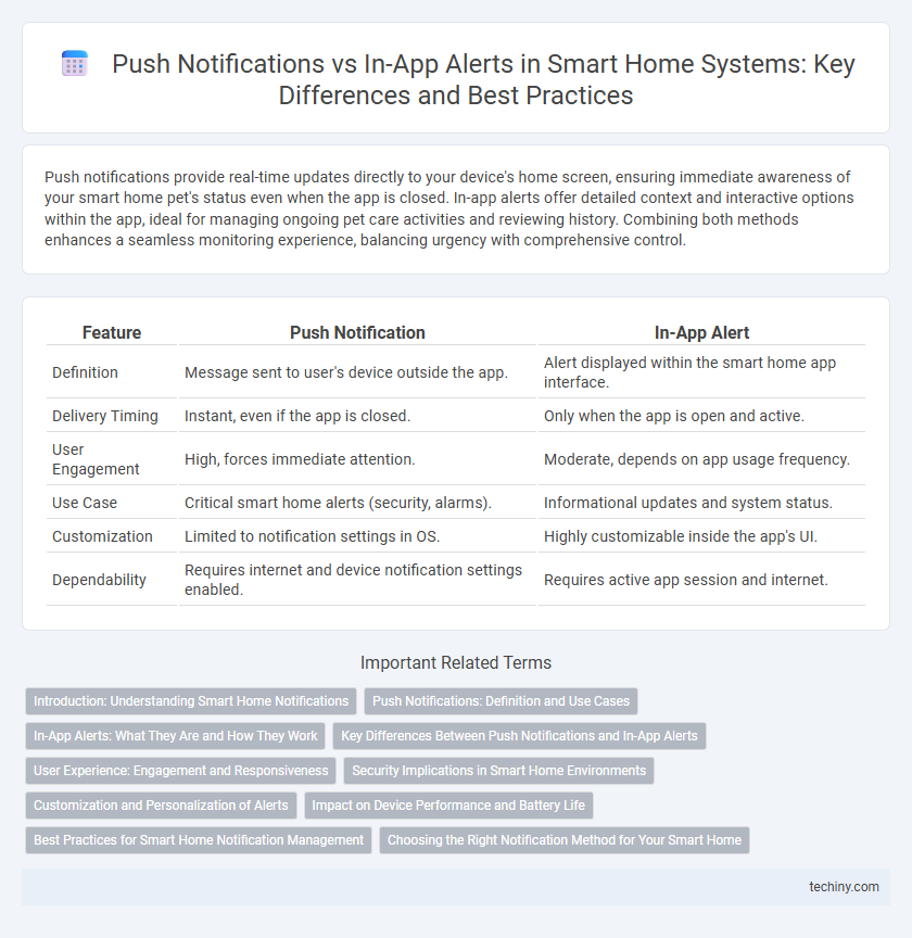 Push Notifications vs In-App Alerts in Smart Home Systems: Key Differences and Best Practices