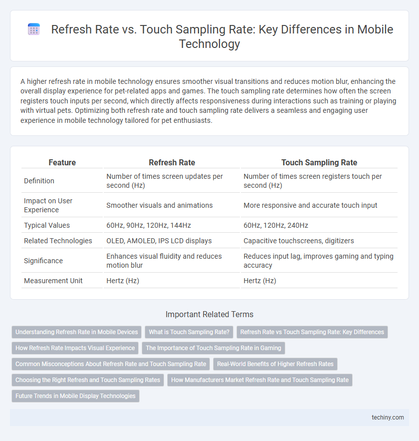 Refresh Rate vs. Touch Sampling Rate: Key Differences in Mobile Technology