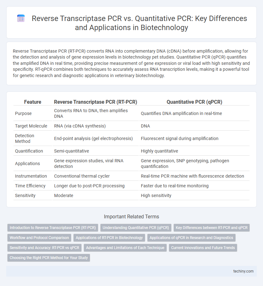 Reverse Transcriptase PCR vs. Quantitative PCR: Key Differences and Applications in Biotechnology