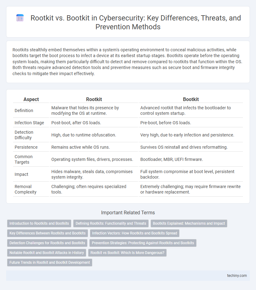 Rootkit vs. Bootkit in Cybersecurity: Key Differences, Threats, and Prevention Methods