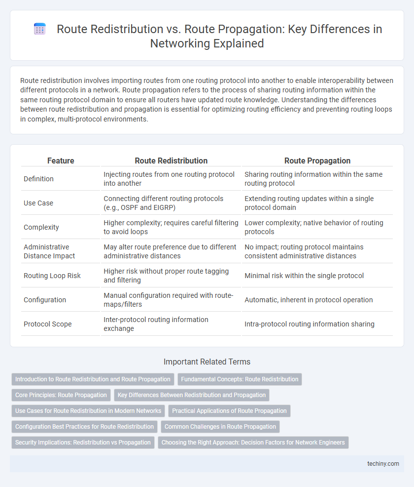 Route Redistribution vs. Route Propagation: Key Differences in Networking Explained