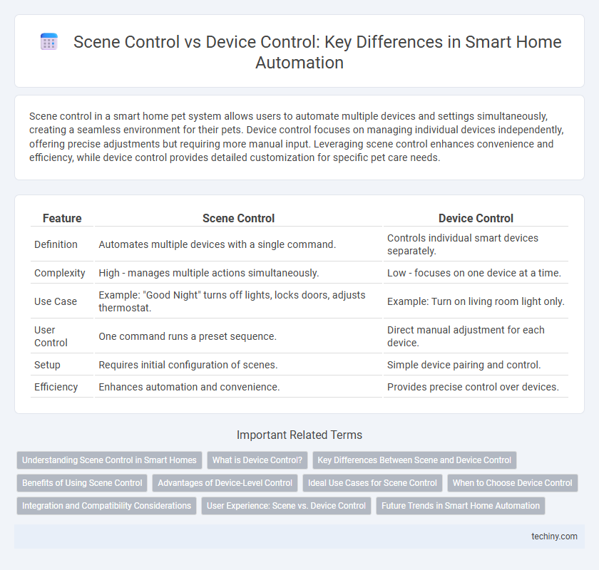 Scene Control vs Device Control: Key Differences in Smart Home Automation