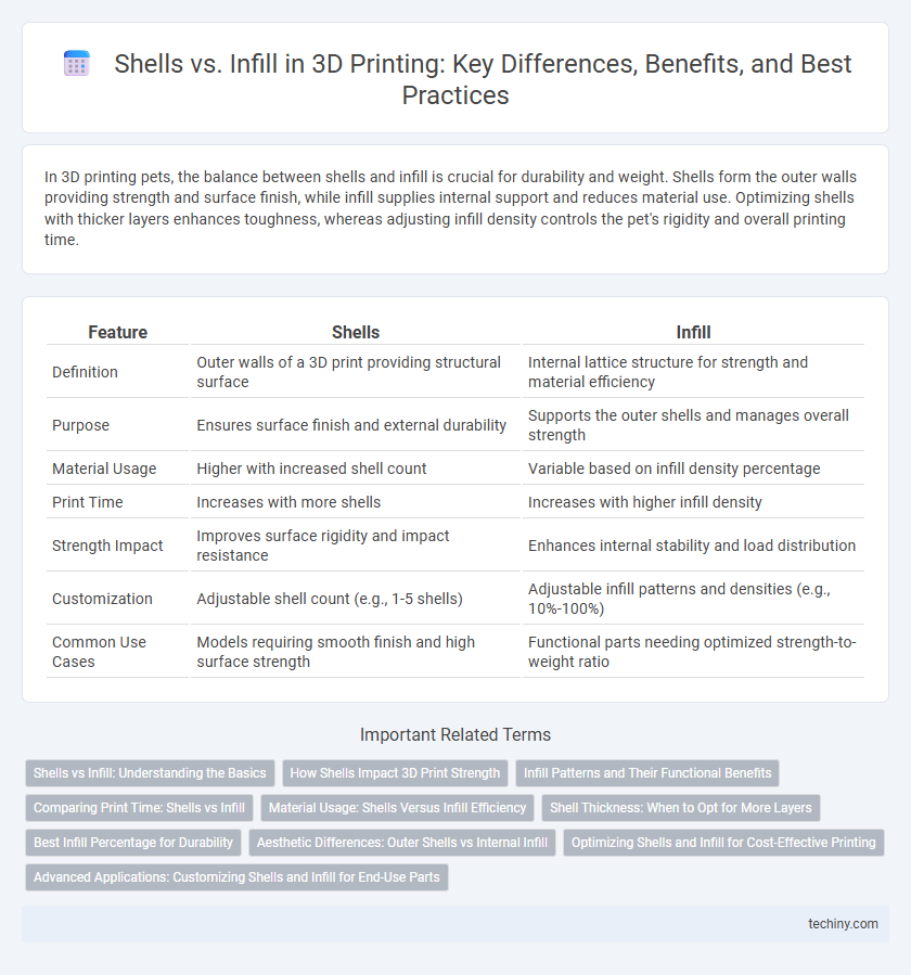 Shells vs. Infill in 3D Printing: Key Differences, Benefits, and Best Practices