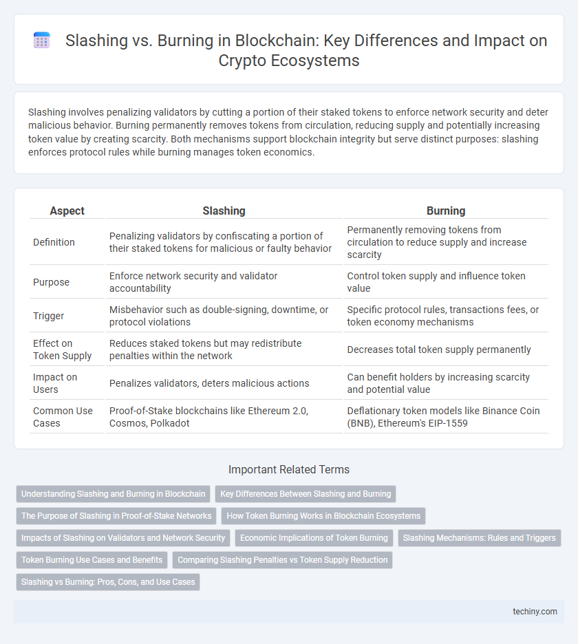 Slashing vs. Burning in Blockchain: Key Differences and Impact on Crypto Ecosystems