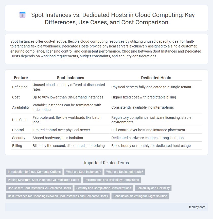Spot Instances vs. Dedicated Hosts in Cloud Computing: Key Differences, Use Cases, and Cost Comparison